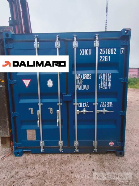 DALIMARO WARSZAWA Kontener morski magazynowy 6m/20'DC OW RAL5010 kontenery morskie
