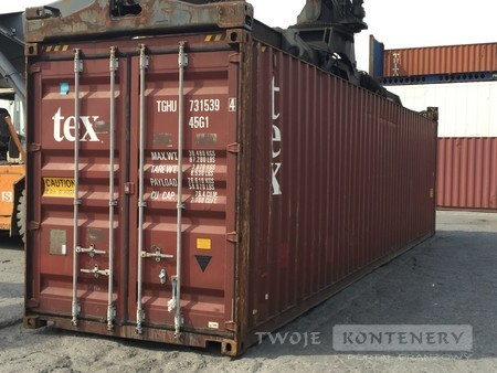 Kontener morski 40HC 12m SZCZELNY 100% kontener magazynowy